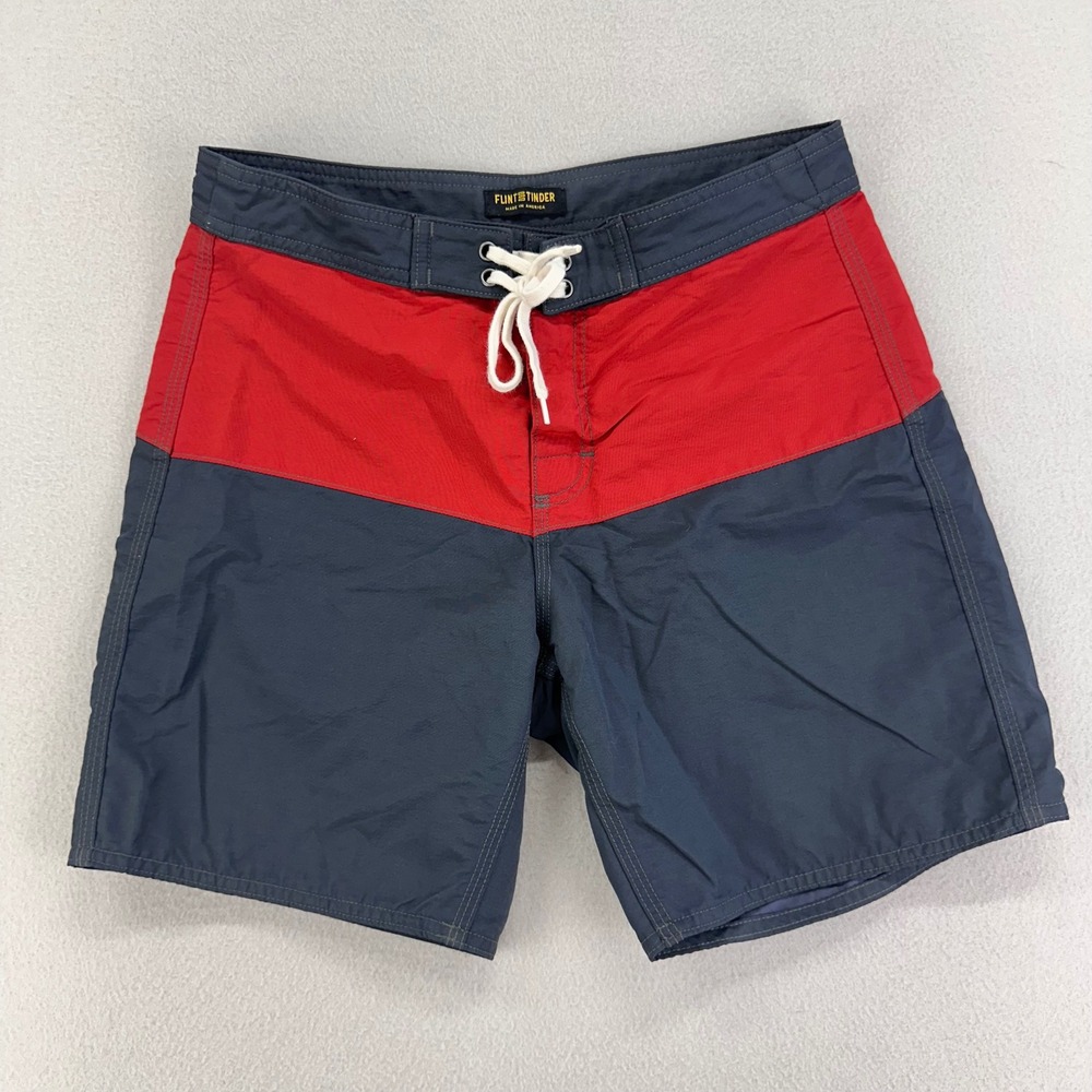 Red & Navy Men’s Swim Board Shorts